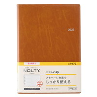 #日本能率協会 NOLTY 手帳 2025年 4月始まり A5 ウィークリー エクリ 1 キャメル 9672