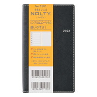 #日本能率協会 NOLTY 手帳 2026年 ウィークリー ポケットカジュアル 1 ブラック 1501 (2025年 12月始まり)