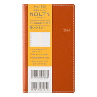 #日本能率協会 NOLTY 手帳 2026年 ウィークリー ポケットカジュアル 1 オレンジ 1505 (2025年 12月始まり)