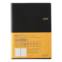 #日本能率協会 NOLTY 手帳 2026年 A5 ウィークリー リング ブラック 6421 (2025年 12月始まり)