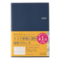 #日本能率協会 NOLTY 手帳 2026年 A5 ウィークリー アクセス5 ネイビーブルー 6481 (2025年 12月始まり)