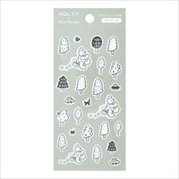 #日本能率協会(国内販売のみ） シール NOLTYイラストシール・ニコレシピコラボ  クマサンポ NNS1003