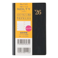 #日本能率協会 NOLTY 手帳 2026年 ウィークリー ライツ 2 小型版 黒 1141 (2025年 12月始まり)
