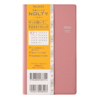 #日本能率協会 NOLTY 手帳 2026年 マンスリー スリム ローズ 2623 (2025年 11月始まり)