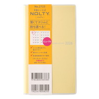 #日本能率協会 NOLTY 手帳 2026年 マンスリー スリム イエロー 2723 (2025年 11月始まり)