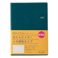 #日本能率協会 NOLTY 手帳 2026年 A5 ウィークリー エクリ メモ ブルー 6324 (2025年 12月始まり)
