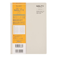 #日本能率協会 NOLTY 手帳 2026年 A5 マンスリー ティオ グレー 6801(2023年12月始まり)