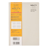 #日本能率協会 NOLTY 手帳 2026年 A5 ウィークリー ブロック ティオ グレー 6807(2023年12月始まり)
