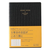 #日本能率協会 NOLTY 手帳 2026年 A5 メモリー5年日誌 ブラック 7351 (2026年 1月始まり)