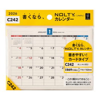 #日本能率協会 NOLTY 2026年 カレンダー 卓上 A6変型 C242