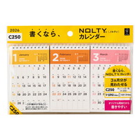 #日本能率協会 NOLTY 2026年 カレンダー 卓上 3ヶ月 A5変型 C250