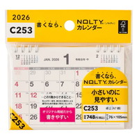 #日本能率協会 NOLTY 2026年 カレンダー 卓上 A7 C253