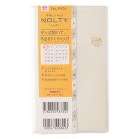 #日本能率協会(国内販売のみ） NOLTY 手帳 2026年 4月始まり マンスリー スリム 日曜始まり ホワイト 9926