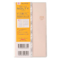 #日本能率協会(国内販売のみ） NOLTY 手帳 2026年 4月始まり マンスリー スリム 日曜始まり ライトピンク 9928