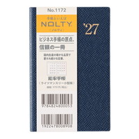 #日本能率（国内販売のみ） NOLTY 手帳 27年度版 マンスリー ライツ 小型版 ネイビーブルー 1172 (2026年 12月始まり)