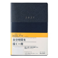 #日本能率（国内販売のみ） NOLTY 手帳 27年度版 B6 ウィークリー エクリ メモ ネイビー 2281 (2026年 12月始まり)