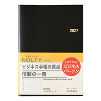 #日本能率（国内販売のみ） NOLTY 手帳 27年度版 A5 ウィークリー #日本能率（国内販売のみ）手帳 月間ブロック 黒 6226 (2026年 12月始まり)