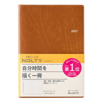 #日本能率（国内販売のみ） NOLTY 手帳 27年度版 A5 ウィークリー エクリ1 キャメル 6313 (2026年 12月始まり)