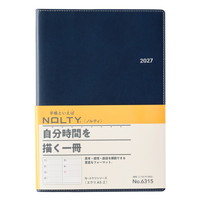 #日本能率（国内販売のみ） NOLTY 手帳 27年度版 A5 ウィークリー エクリ2 ネイビー 6315 (2026年 12月始まり)