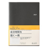 #日本能率（国内販売のみ） NOLTY 手帳 27年度版 A5 ウィークリー エクリ3 ダークグレー 6317 (2026年 12月始まり)