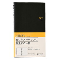 #日本能率（国内販売のみ） NOLTY 手帳 27年度版 ウィークリー リング スリム 黒 6411 (27年度版 1月始まり)