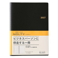 #日本能率（国内販売のみ） NOLTY 手帳 27年度版 A5 ウィークリー リング ブラック 6421 (2026年 12月始まり)