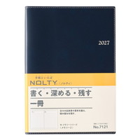 #日本能率（国内販売のみ） NOLTY 手帳 27年度版 A5 デイリー メモリー 2 ネイビー 7121 (27年度版 1月始まり)