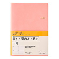 #日本能率（国内販売のみ） NOLTY 手帳 27年度版 A5 デイリー メモリー 3 ピンク 7133 (27年度版 1月始まり)