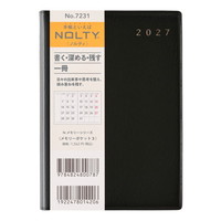 #日本能率（国内販売のみ） NOLTY 手帳 27年度版 A6 マンスリー メモリーポケット 3 黒 7231 (2026年 12月始まり)