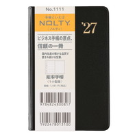 #日本能率（国内販売のみ） NOLTY 手帳 27年度版 ウィークリー #日本能率（国内販売のみ）手帳1 小型版 黒 1111 (2026年 12月始まり)