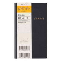 #日本能率（国内販売のみ） NOLTY 手帳 27年度版 ウィークリー ワイド 2 ダークネイビー 1412 (2026年 12月始まり)
