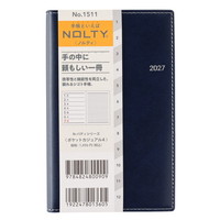 #日本能率（国内販売のみ） NOLTY 手帳 27年度版 ウィークリー ポケットカジュアル 4 ネイビー 1511 (2026年 12月始まり)