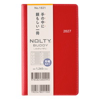 #日本能率（国内販売のみ） NOLTY 手帳 27年度版 ウィークリー バディ 1 レッド 1821