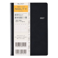 #日本能率（国内販売のみ） NOLTY 手帳 27年度版 A6 バーチカル キャレル 1 ダークネイビー 2021 (2026年 12月始まり)