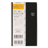 #日本能率（国内販売のみ） NOLTY 手帳 27年度版 マンスリー スリム ブラック 2621 (2026年 11月始まり)