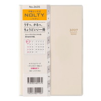 #日本能率（国内販売のみ） NOLTY 手帳 27年度版 B6 マンスリー バニラ 2635 (2026年 11月始まり)
