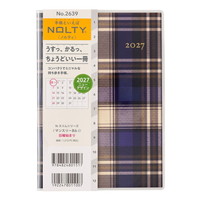 #日本能率（国内販売のみ） NOLTY 手帳 27年度版 B6 マンスリー タータンブルー 2639 (2026年 11月始まり)