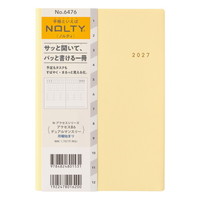 #日本能率（国内販売のみ） NOLTY 手帳 27年度版 B6 マンスリー デュアル パウダーイエロー 6476 (2026年 12月始まり)