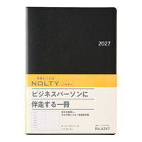 #日本能率（国内販売のみ） NOLTY 手帳 27年度版 A5 ウィークリー リフレ 3 ブラック 6247 (2026年 12月始まり)