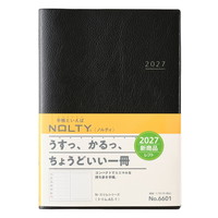 #日本能率（国内販売のみ） NOLTY 手帳 27年度版 A5 ウィークリー トリム 1 ブラック 6601 (2026年 12月始まり)