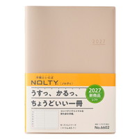#日本能率（国内販売のみ） NOLTY 手帳 27年度版 A5 ウィークリー トリム 1 ベージュ 6602 (2026年 12月始まり)