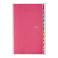#日本能率（国内販売のみ） ペイジェム 手帳 27年度版 マンスリー コンパクト ホットピンク 2400 (2026年 12月始まり)