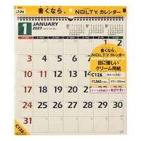 #日本能率（国内販売のみ） NOLTYカレンダー　27年度版壁掛け B3変型 C126