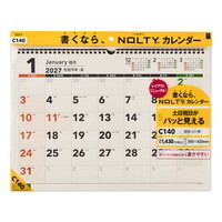 #日本能率（国内販売のみ） NOLTYカレンダー　27年度版壁掛け A3横 C140