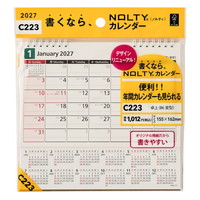 #日本能率（国内販売のみ） NOLTYカレンダー　27年度版卓上 B6変型 C223