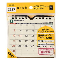 #日本能率（国内販売のみ） NOLTYカレンダー　27年度版卓上 A6変型 C227