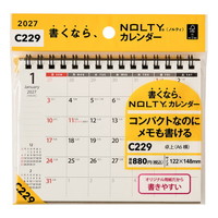 #日本能率（国内販売のみ） NOLTYカレンダー　27年度版卓上 A6横 C229