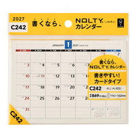 #日本能率（国内販売のみ） NOLTYカレンダー　27年度版卓上 A6変型 C242