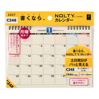 #日本能率（国内販売のみ） NOLTYカレンダー　27年度版卓上 B6横 C248