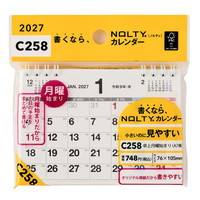 #日本能率（国内販売のみ） NOLTYカレンダー　27年度版卓上 A7横 C258
